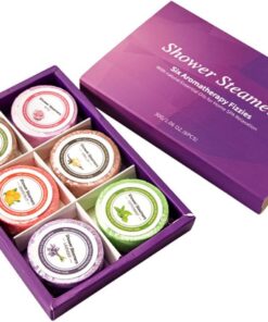 Abaodam 6 Stück Aromatherapie Badesalztabletten mit Meersalz Schnell Löslich und Pflegend für Damenreisende und Wellness im Hotel Zufälliger Stil