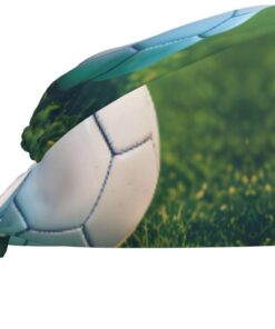 Grüne Fußball-Reinigungskappe auf Gras, atmungsaktiv, verstellbar, für den Mehrzweckgebrauch in Chef, Spa, Fitness und Zuhause