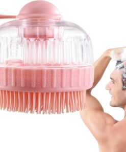 Scalp Scrubber - Soft Shampoo Dispensing Massage - Hair Washing Brush - Soft Scalp Massage Washing Cleaning Care for Women Shower Bath Time