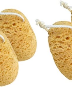 Healvian 4stücke Luffa Schwamm Weicher Badeschwamm für Dusche und Bad Körperschwämme zum Peelen und Reinigen mit Luffaschwamm Schnelltrocknende Körperpeeling-schwämme