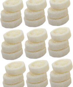 VALICLUD 25stücke Luffaschwamm Duschschwamm aus Luffa Peelingschwamm Körperpeeling Badeschwamm Naturprodukt für Bad und Dusche Hautpflege ohne Seifenhalter