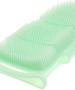 STOBAZA Silikon Massagehandschuh Duschhandschuh für Kinder Rutschfest und Ergonomisch zum Einfachen Rückenwaschen Weiche Körperbürste für Sanfte Massage und Reinigung Zufällige Farbe
