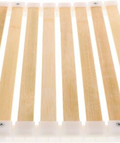 Abaodam Hitzebeständiges Bambus Sauna sitzkissen mit Rutschfester Unterseite Handgefertigt Leicht zu Reinigen Elegantes Design für Bad Dampfbad und Wellnessbereiche Beige