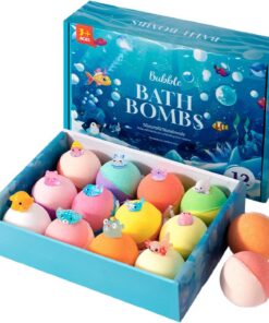 Badeier mit Spielzeug für Kinder 12-teiliges Duschprodukt | Sprudelbad Bälle für Zuhause, Reise, Bad, Kinderbetreuung, Geburtstage, Spieltermine, Sommer, Kinder, und Mädchen