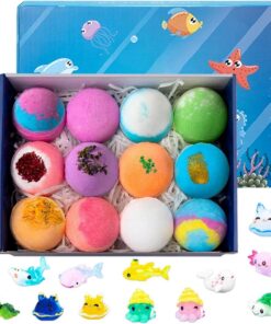 Salzkugeln für die Dusche, 12 Teile, schnell löslich, aromatische Gadgets, Badeball-Set für Kinder, für und Mädchen, Vorschulalter, Zuhause, Reisen, Bad und Vorschule