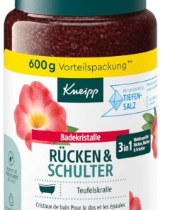 Kneipp Badekristalle Rücken & Schulter - mit wertvollem Extrakt der Teufelskralle - wohltuend, wärmend, entspannend - 600g