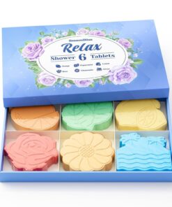 SeasonBliss Dusch-Dampfgarer im Cartoon-Stil mit 6 verschiedenen Erscheinungsbildern basierend auf Düften, Orange Pfefferminze Zitrone Rose Kamille Ozean, Überraschungsgeschenk zum Geburtstag &