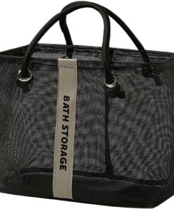 Duschbeutel Meshes Toilettenwaschraum Aufbewahrungskorb Bad Organisatoren Mit Fahrt Toildern Für Frauen Und Männer Dusche Bad Organizer