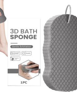 Badschwämme - sanfter Körperwaschschrubben zum täglichen Baden | Soft Mesh Loofah mit bequemem Griff, Hautpeeling -Werkzeug, Reinigungsmittel für Erwachsene ideale Verwendung in Reisen, Wohnheim