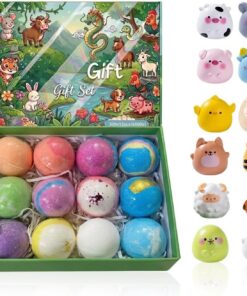 Schaumbad für Erwachsene 12 Stück duftende Badekugeln | Schaumbad Kugeln mit Tierfiguren für Mama, Ehefrau, Oma, Mädchen, , Zuhause, Reise, Männer