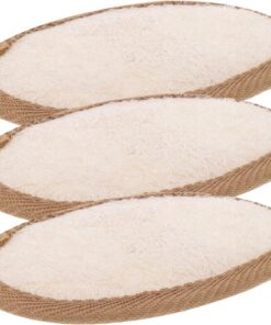VALICLUD 3stücke Luffaschwämme Duschschwamm Körperbürsten Peeling Pad Natur Luffa Badeschwamm Hautpflege für Tägliche Gründliche Körperreinigung