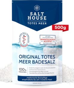 Salthouse Original Totes Meer Badesalz - 100% naturreiner Badezusatz - 500g
