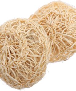 STOBAZA 2 Stück Sisal Duschbälle 10x10cm Körperpeeling Peeling Badeschwamm Badezubehör für Sanfte Hautmassage