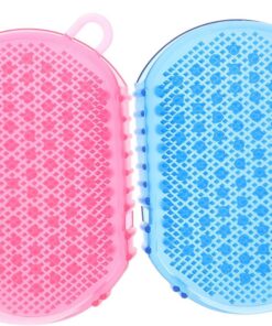 Abaodam 2 Stück PVC Massagebürste im Handschuh Design mit Gleichmäßiger Punktstruktur für Komfortable Massage und Verbesserten Schlaf im Badezimmer