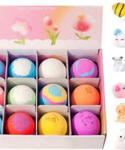 Badebällchen mit Spielzeug | Bunter, entspannender Körpereiniger - Dusch- & Schaumbad-Kugeln - für Spa, Reisen, Badezimmer, Hotel, Entspannung, Spielzeug für Kinder