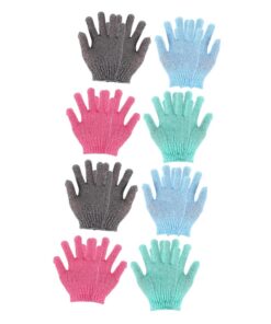 Healvian 8paare Peelinghandschuhe Für Dusche Tiefenreinigung Abgestorbene Hautentfernung Hautfreundliches Material Für Körperpflege Und Wellness