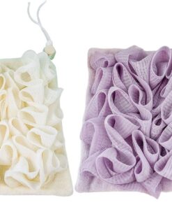 Loofah Scrubber Mit Seife Aufbewahrung Weicher Loofa Schwamm Handtuch Tuch Bad Essentielles Stoff Bad Schwamm