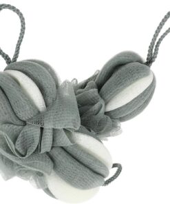 2 Stück Luffa Duschschwämme aus Nylon mit Aufhängegriff Weiche Badebälle zur Tiefenreinigung und Entspannung für Dusche und Bad