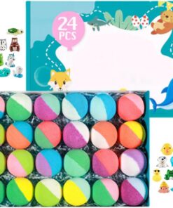 Bade-für Erwachsene mit Spielzeug und auch reinigender Kugel | 24 Stück Tiermotiv-Badeblasen Für Frauen, Mütter, Männer, Großmütter, Mädchen, Jugendliche, , trockene Haut, Zuhause, Reisen