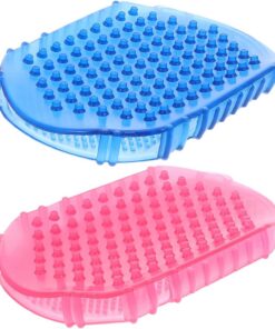 ibasenice Doppelseitige Massage Handschuhe aus PVC mit Gleichmäßigem Punktdesign 2 Stück Entspannende Massagehandschuh für Bad und Sauna Zubehör Leicht zu Reinigen