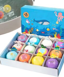 Bubbelbadkugeln 12 Stück Design Maritime Kreaturen Für | Badekugeln für Kinder SPA Haus Reise Badezimmer Hotel