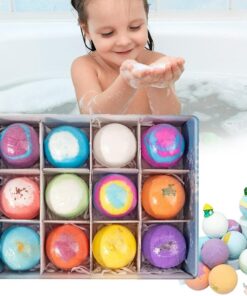 Badebomben Mit Spielzeug Im Inneren, Sicher Und Sanft, Leicht Zu Reinigen, Spenden Der Haut Feuchtigkeit For Schaumbäder Und Hydrotherapie-Bäder(12pcs*animals)