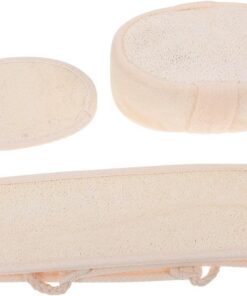 Healvian 6 Luffa-badetuch Tragbares Handtuch Duschrückseitenreiniger Bad Rückenschrubber Reinigungsschwämme Reinigungstuch Körpertuch Zurück Feuchttücher Peeling Baumwolle