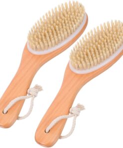 VALICLUD 2stücke Massagebürste Aus Holz Für Körper Rückenbürste Mit Langem Griff Für Dusche Und Badewanne Peeling-körperbürste Mit Weichen Borsten Für Sanfte Hautreinigung