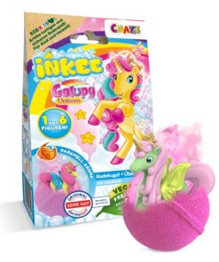 INKEE Surprise Galupy Unicorn - Badebombe Kinder mit Spielzeug & Duft