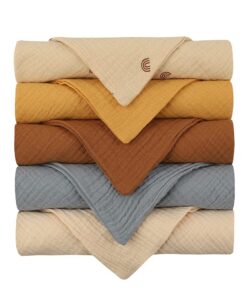 Feste Farbe Baby Lätzchen Neugeborene Sachen Baby Füttern Lätzchen Baumwolle Babyzubehör Hautfreundliche Rülpsen Für Babys