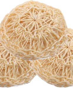 Sisal Duschbälle 3 Stück Rund 10x10cm Körperpeeling Schwämme für Bad und Dusche Geeignet zur Hautpflege und Massage