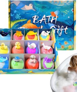 Badeperlen Kinder 12 Stück | Badespielzeug Sprudelbälle Kinder für Mädchen Zuhause Badewanne Baden Planschen Geburtstag