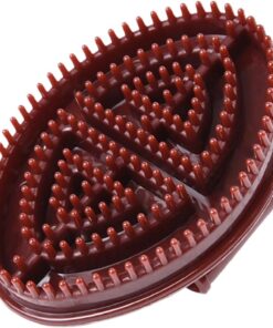 Massagebürste, Cellulite-Entferner-Kamm, 10,4 x 6,9 cm Größe, Silikon, tragbares Massagegerät, Heimbadpflege, Schönheitswerkzeug für Entspannung und Gesundheit, rosa oder lila Farbe