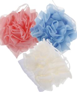 VALICLUD 3stücke Luffa-waschlappen-kombination mit Seifenbeutel Peeling-badeschwamm für Sanfte Hautreinigung Wiederverwendbarer Duschschwamm mit Kordelzug für Reisen und Zuhause