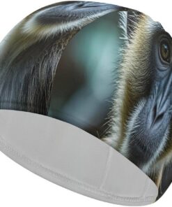 Die Badekappe mit hoher Elastizität von Silent Monkey passt sowohl für langes Haar als auch kurzes Haar, bequeme, große Duschhaube zur Reduzierung des Widerstands und zum Schutz der Haare