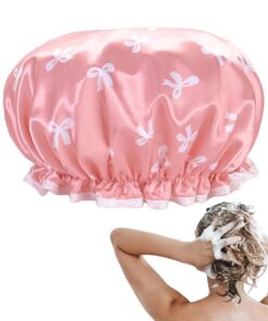 Duschkappen für Frauen, Haarabdeckung für Dusche Haarhut wiederverwendbare | Badezubehör, dicke elastische Bad Motorhaube für Spa, tägliches Leben