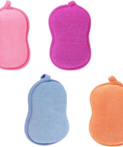Healvian 2 Sets Schwamm Duschschwamm Schwammbürste Peeling-schwamm Für Kinder Für Den Täglichen Gebrauch Fördert Die Durchblutung 4 Stück * 2