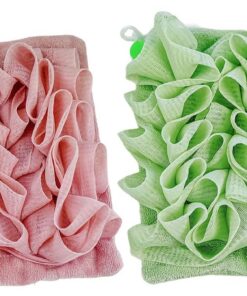 Loofah Scrubber Mit Seife Aufbewahrung Weicher Loofa Schwamm Handtuch Tuch Bad Essentielles Stoff Bad Schwamm