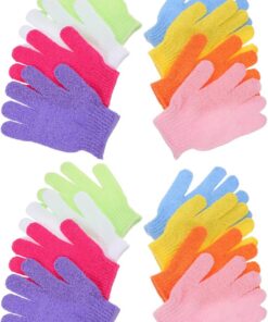 STOBAZA 16 Paar Peeling Badehandschuhe für Körper und Gesicht Eng Anliegend Schnelltrocknend Wiederverwendbar Tiefenreinigung und Abgestorbene Hautentfernung Vielseitig für Dusche Spa
