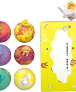 Badespritzwürfel, Überraschungstier-Sprudelbälle, 6er-Pack auflösendes Badespielzeug mit versteckten Figuren, Wasserspielset aus weichem, farbenfrohes Oceanz-Design für den Badespaß zu Hause