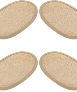 Healvian 4stücke Luffa-peeling-schwamm für Körper und Gesicht Natürliche Pad-sets mit Gurt für Bad und Dusche Geeignet als Hautpeeling-werkzeug