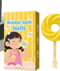 Schaumbad für Damen | Süßer Lutscher-Form Badekugel | Niedliche | Schaumbälle für Frauen Männer Oma Mädchen Jugend Zuhause Reise - für Mutter, Ehefrau, Oma, Mädchen, Jugendliche, Zuhaus