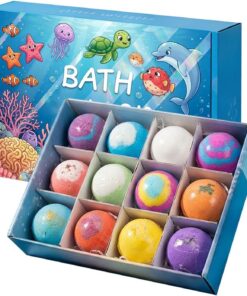 Badekugel für Kinder Zwölf Stücke Natürlicher Spaß Blubber Entspannung Set | Spielzeug für die Wanne für Haut, Kinder, , Mädchen, Badezimmer, Wanne, Waschraum, Zuhause, Haus, Innen, Außen