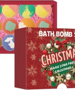 Badebälle Adventskalender 12 Stück Weihnachts Badeperlen Salz Bälle | Natürliche Hautpflegeprodukte Für Entspannendes Spa Zuhause Hotel Salon Badezimmer Dampfer Party Geschenkideen Feiertage
