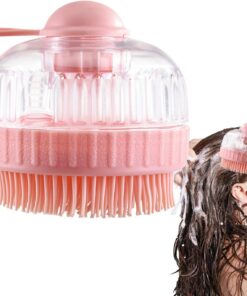 Kopfhautschrubber – Shampoo-Dosierer, weicher Schrubber, Duschbürste für Haare, weiche Kopfhautmassage, Waschen, Reinigung, Pflege für Frauen, Dusche, Bad
