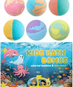 Adult Bubble Bath - Moisturizing Fragrance Salt Ball | 6 Pieces Foam Bath Ball for Women Wife Men, Grandma Girls with Youth Family, Home Travel Spa Relaxing Gift Set