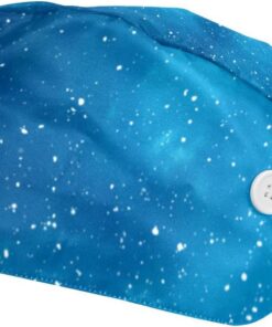 Weihnachten Blauer Hintergrund Nette Schneemänner Hut Working Hats Head Cover Unisex Cap für Herren Damen 2 Stück
