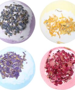 VALICLUD 4 Stück-pack Feuchtigkeitsspendende Badebomben Badezusatz für Hautpflege Aromatherapie Spa Geschenk