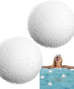 Wiederverwendbarer Schaumabsorber, Wannenreinigungsball, Eisbadschwamm mit wasserabsorbierendem Material, Badpflegewerkzeug, waschbarer schwimmender Reiniger mit stabilem Design, Spa- und Poolzubehör