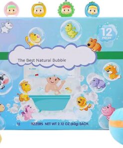 Badebomben für Kinder,12er Set Duschprodukt | Natürliche Duschbälle | für Geburtstag, Urlaub, Zuhause, Reise, Hotel, WC, Bad & Kinderbetreuung